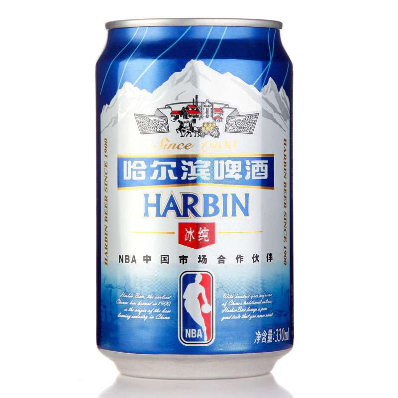 哈尔滨冰纯啤酒330ml单听装