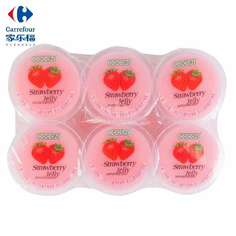 可康(cocam)草莓味果冻(含椰果)80g*6