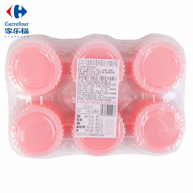 可康(cocam)草莓味果冻(含椰果)80g*6