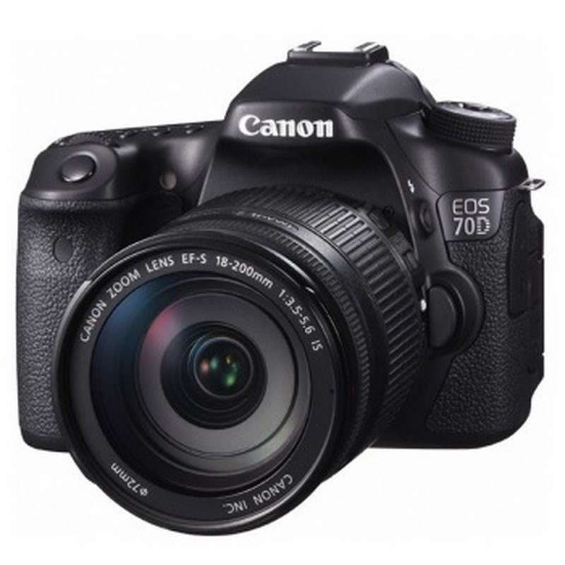 佳能 数码单反相机 EOS 70D KIT (EF-S 18-200 IS)图片