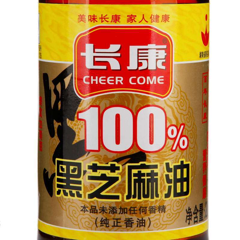 长康 长康100%黑芝麻油 200ml高清大图