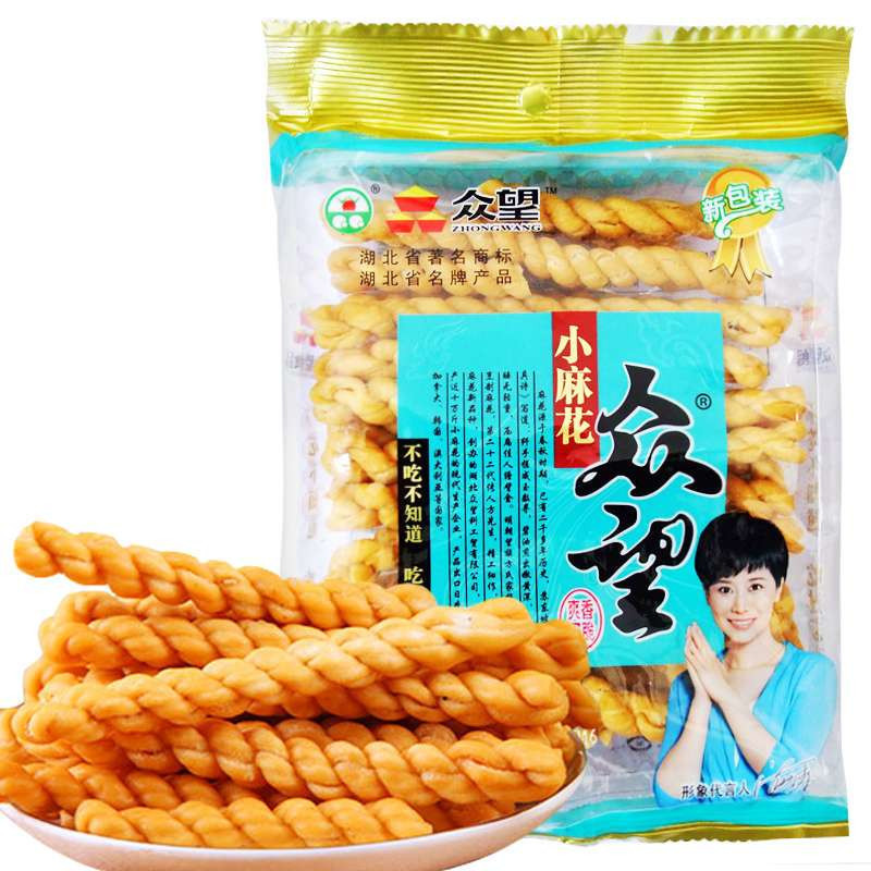 众望 葱油咸味小麻花112g