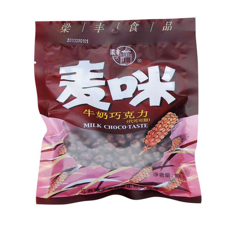 梁丰 牛奶麦咪巧克力100g 零食 特价图片