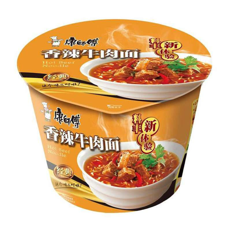 康师傅 丰盛经典 香辣牛肉面 112g/桶