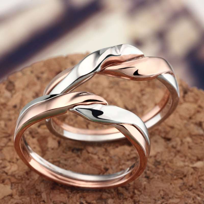 银斯妮新品情侣戒指缠绵的爱925纯银情侣对戒韩版银饰戒子指环品质单