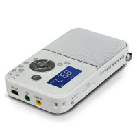熊猫DS-111插卡音箱 【白色】插卡音箱 数码音箱 FM收音机 MP3播放器