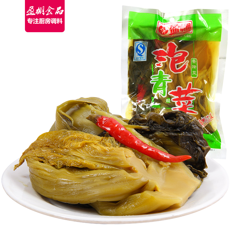 盈棚泡青菜400g 四川泡菜 酱腌菜 咸菜 老坛泡酸菜 酸菜鱼调料 水煮鱼火锅底料 酸菜粉丝汤料 炖料