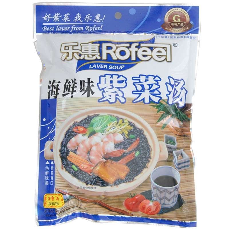 乐惠海鲜味紫菜汤72g 1袋可做6次 速食汤 速溶汤 快餐蔬菜汤料 方便即食汤 冲泡即食 方便汤包 紫菜蛋花汤