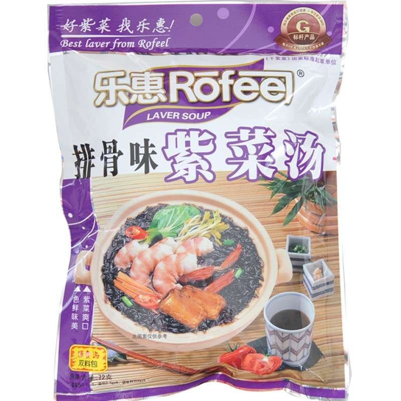 乐惠排骨味紫菜汤72g 1袋可做6次 速食汤 速溶汤 快餐蔬菜汤料 方便即食汤 冲泡即食 方便汤包 紫菜蛋花汤