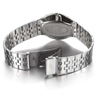 飞亚达(FIYTA)手表 卓雅系列商务简约金属钢带石英表黑色男表G1246.WBWD