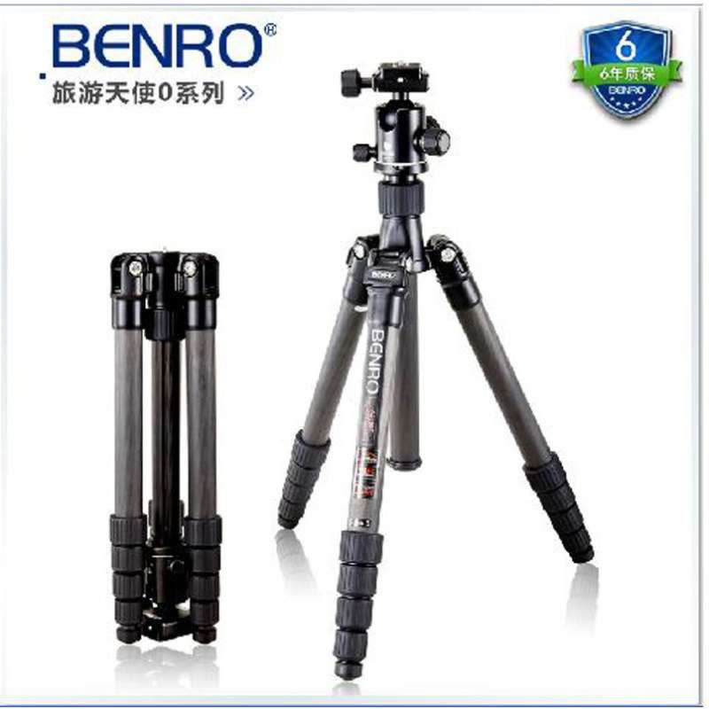BENRO百诺 C2690TB1 碳纤维三角架 旋钮式 反折便携 单反相机三脚架套装图片