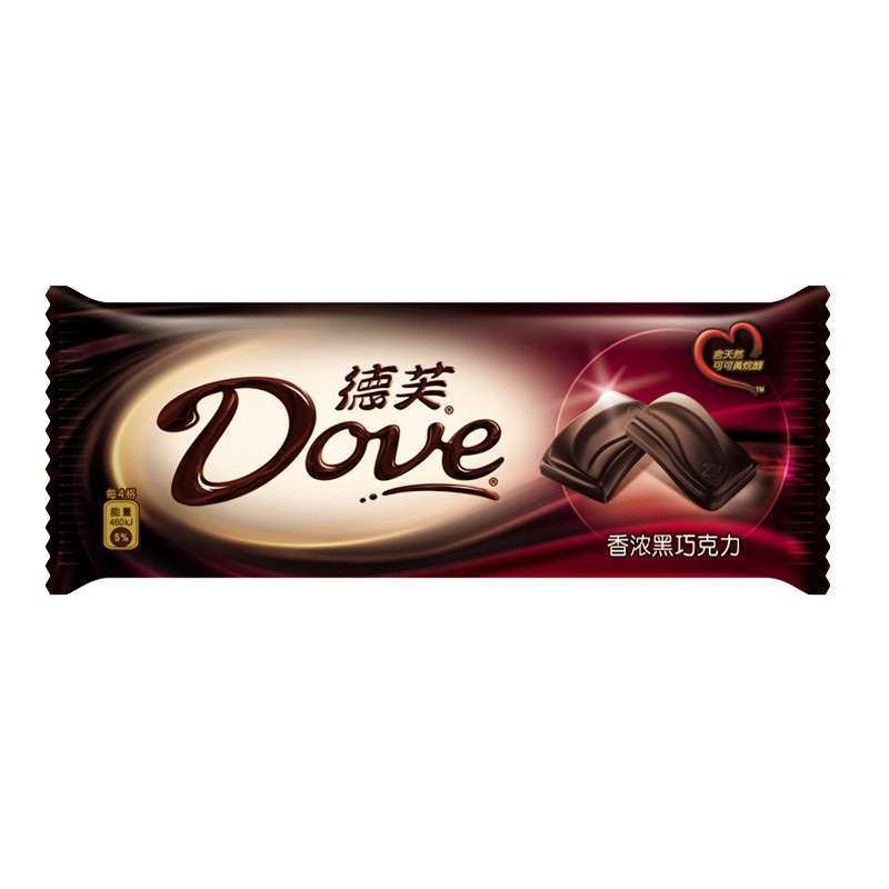 德芙 (Dove )香浓黑巧克力 80g /排块图片