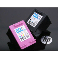 HP惠普 703 号黑色+彩色 原装墨盒 套装