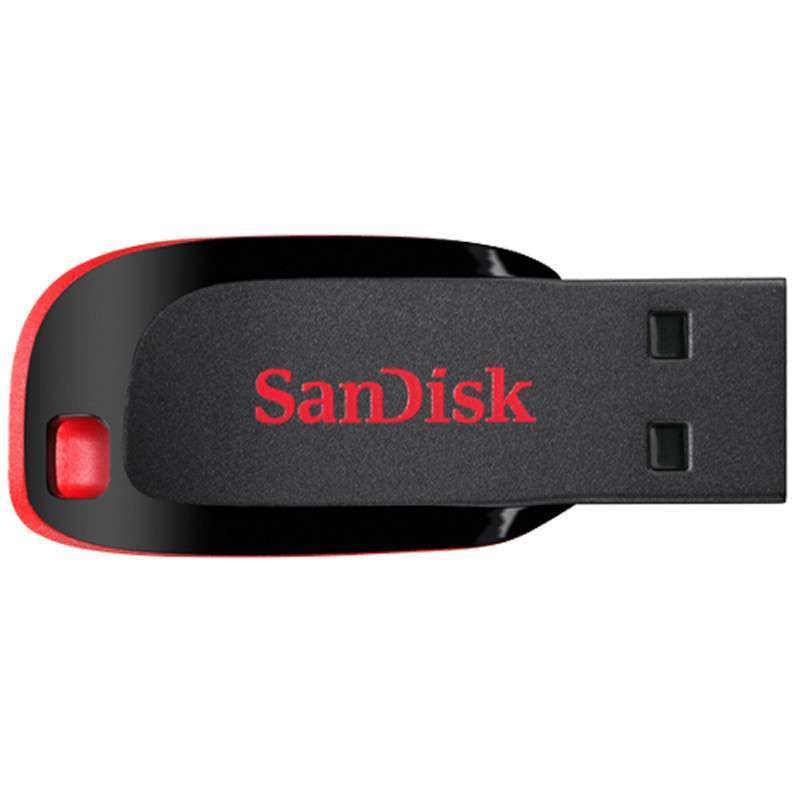 闪迪（SanDisk）酷刃（CZ50）USB2.0 64GB U盘商务加密优盘 闪迪64gu盘黑色