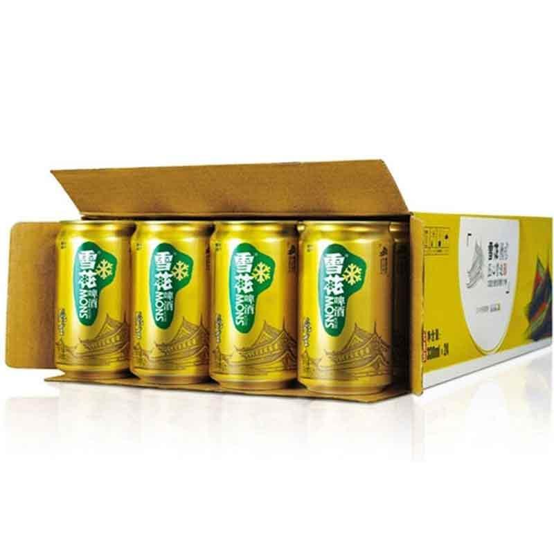 雪花啤酒(Snowbeer) 8度纯生330ml*24听整箱装