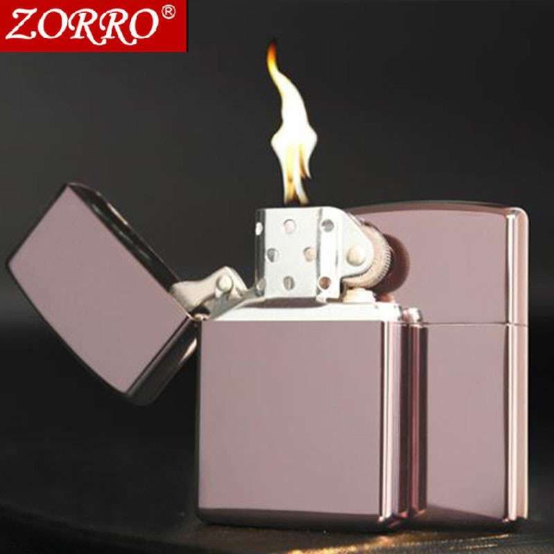 zorro铜壳煤油光板打火机 个性订制情人节礼品 可刻艺术字 刻相片 咖啡冰光板图片