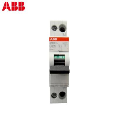 ABB断路器空气开关1P25A单片单极DPN双进双出空开SN201L-C25 进口