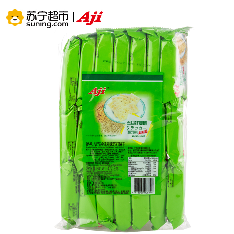 Aji 苏打饼干(五谷纤麦味)472.5g/袋