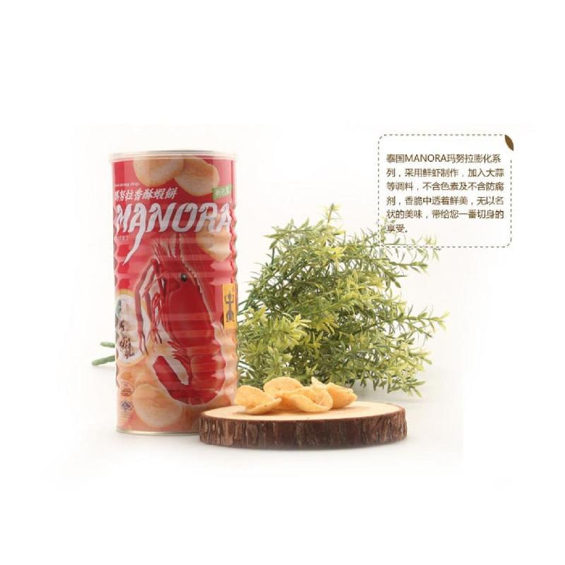 马努拉 牌香酥虾味木薯片(膨化食品) 100g/罐