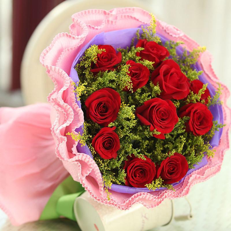 花袭人鲜花绿植花袭人鲜花速递11朵红玫瑰情人节送花送女友恋人鲜花全国同城配送北京上海广东 价格图片品牌报价 苏宁易购花袭人鲜花蛋糕旗舰店