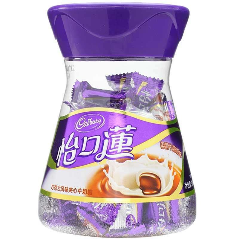 怡口莲 巧克力风味夹心牛奶糖 300g/盒(美味什锦装)(商品新老包装交替发货)