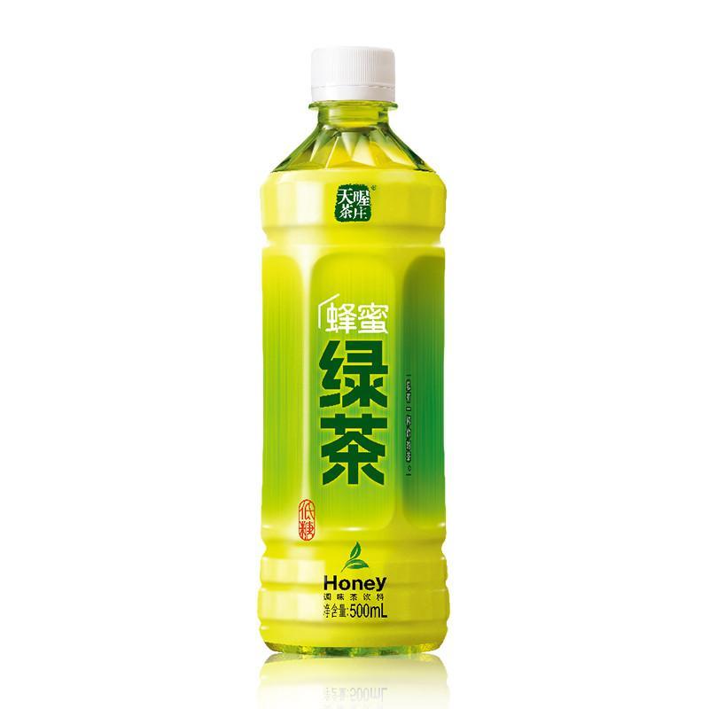 天喔茶庄蜂蜜绿茶500ML/瓶
