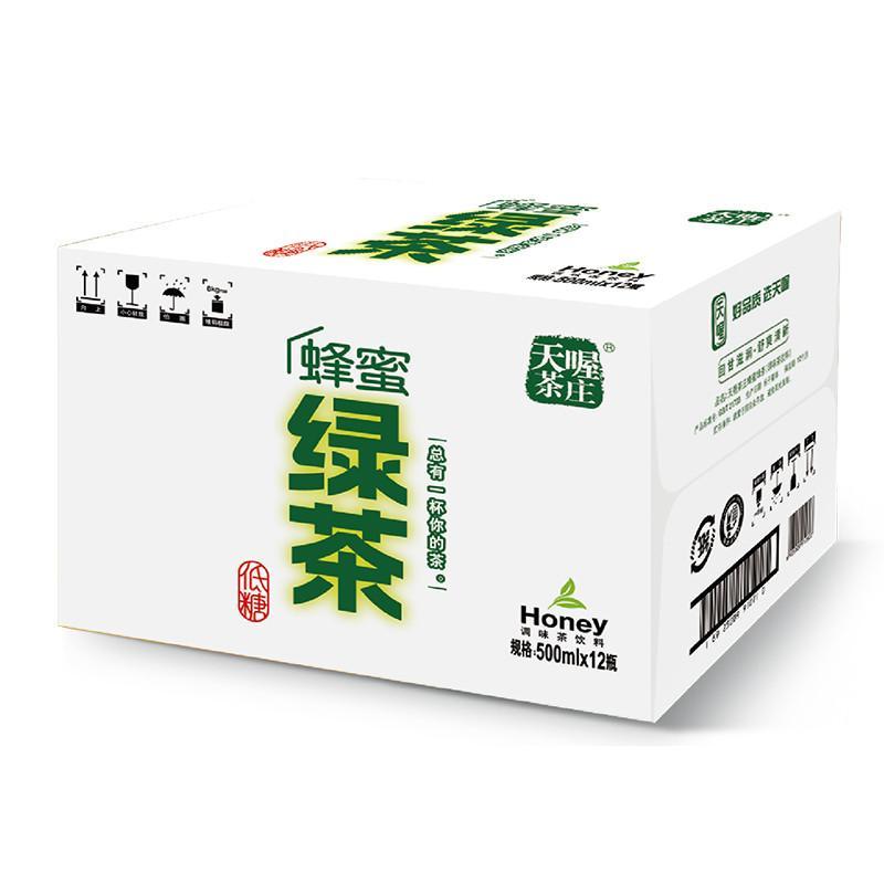 天喔茶庄蜂蜜绿茶500ML/瓶