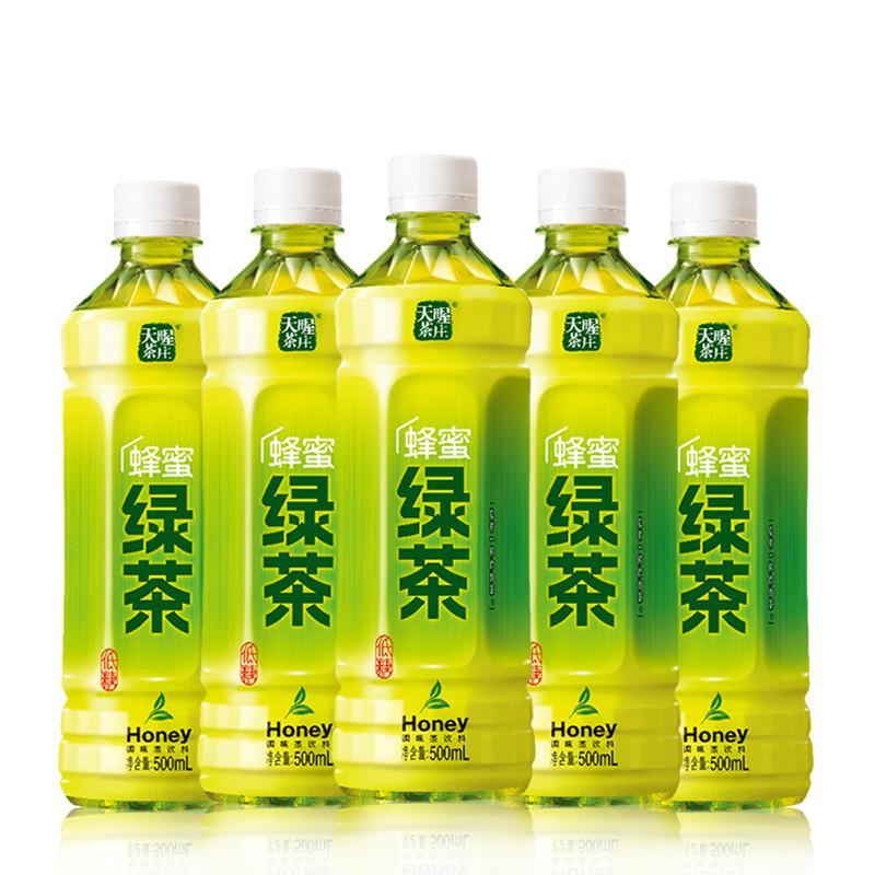 天喔茶庄蜂蜜绿茶500ML/瓶
