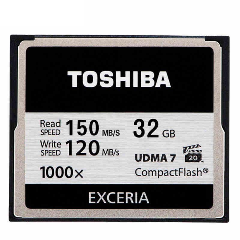 东芝(TOSHIBA) CF存储卡 32G 高速CF卡 读150M写120M 1000倍速