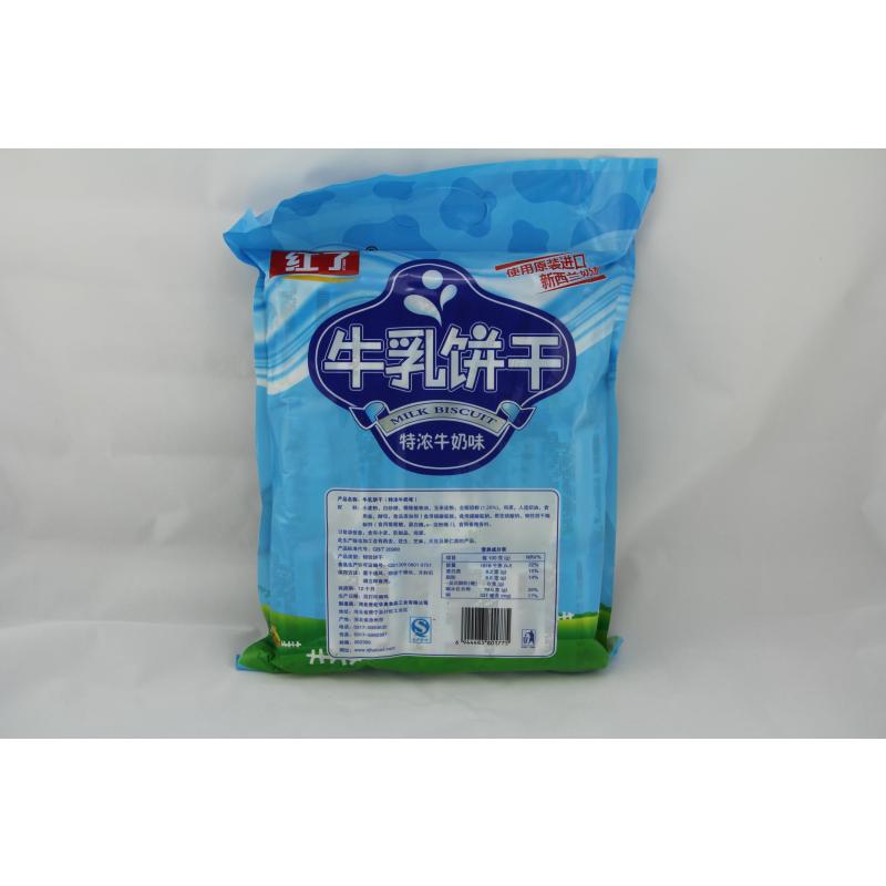 红了 牛乳饼干特浓牛奶味450g