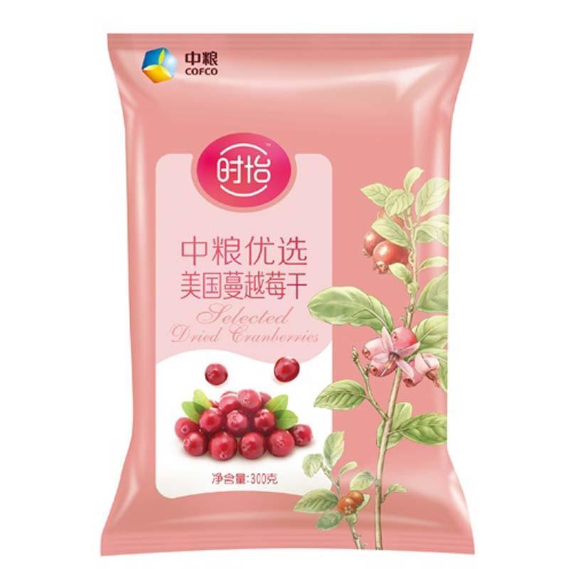 中粮我买网 时怡 中粮优选美国蔓越莓干(袋装 300g)