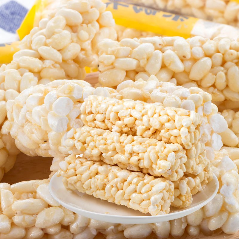 米老头休闲零食满嘴香米通芝麻味350g大米粗粮谷物米棒膨化食品