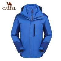 Camel 骆驼户外男款冲锋衣 新款防风保暖透湿冲锋衣男