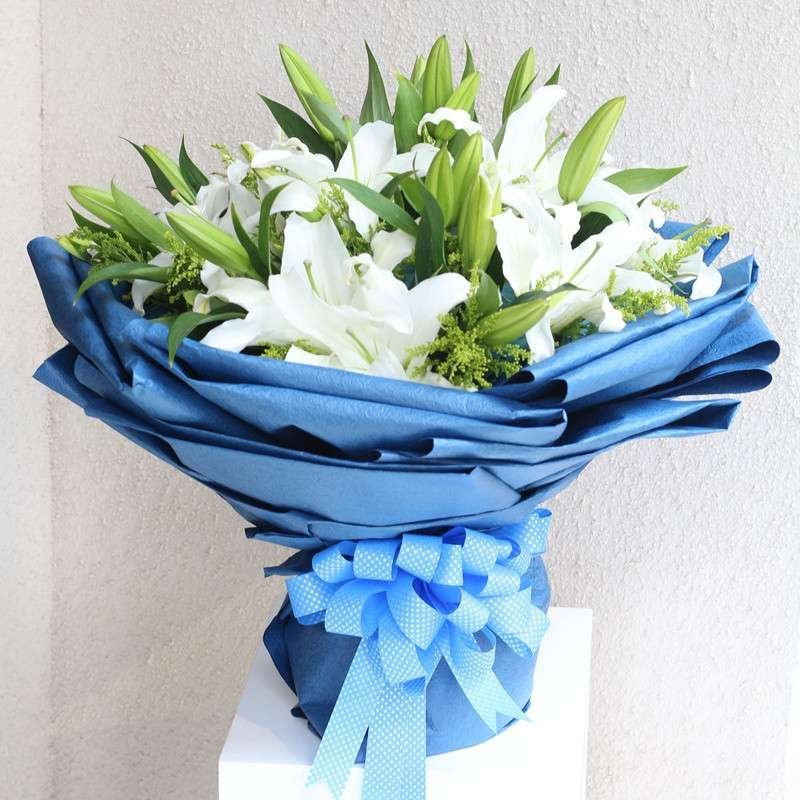 五二零鲜花绿植五二零祝福鲜花速递全国配送21朵香水百合花束生日礼物鲜花快递重庆青岛太原西安大连广州花店同城送花 价格 图片品牌报价 苏宁易购五二零鲜花旗舰店