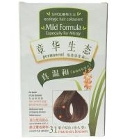 章华生态 焗油染发霜140ml 染发剂 染发膏 染发霜 染膏 31#栗子棕色