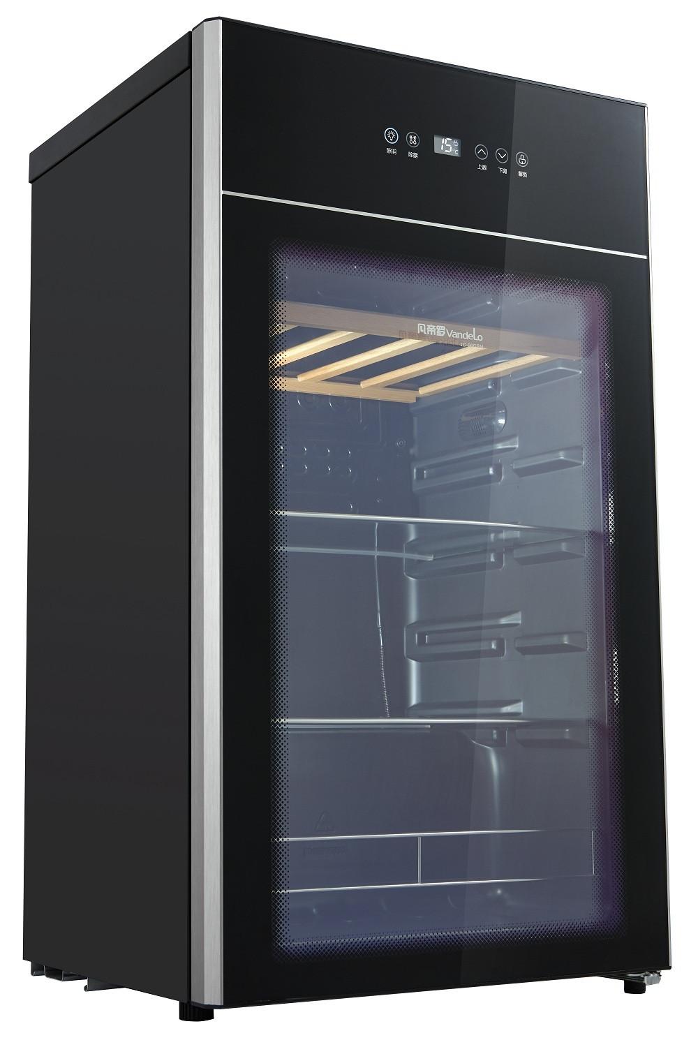 美的(Midea)JC-96GEM黑色 96升 占地小灵巧 节能静音 左开家用小型冰柜冷柜酒柜高清大图