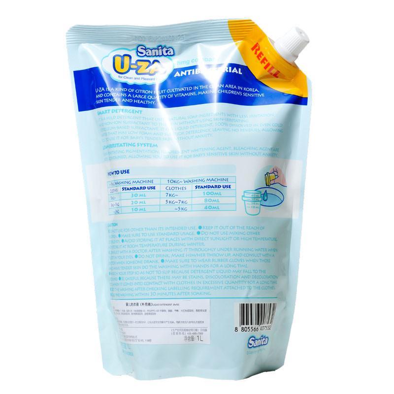 Sanita U-ZA101073婴儿洗衣液袋装(补充装)1000ml