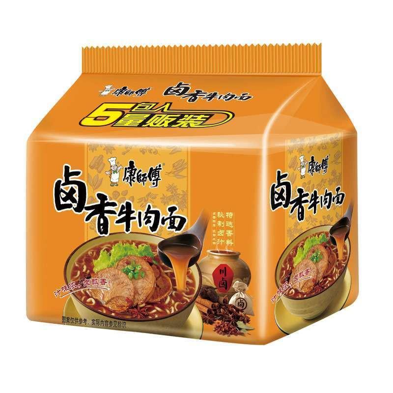 康师傅秘制卤香牛肉面 106g/组*5