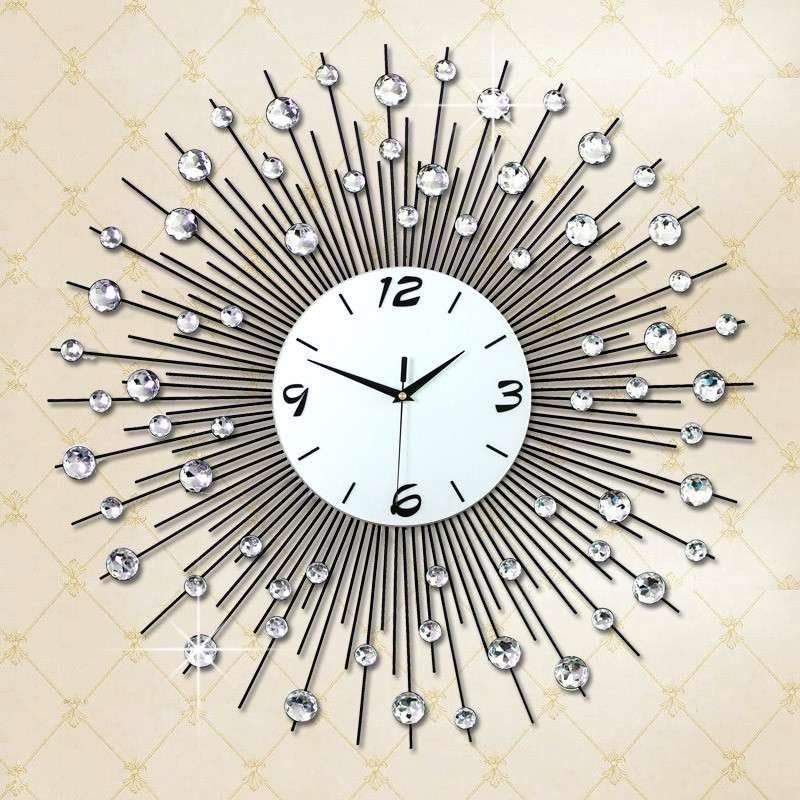 久久达超大号客厅挂钟 现代创意时尚简约艺术静音钟表石英钟图片