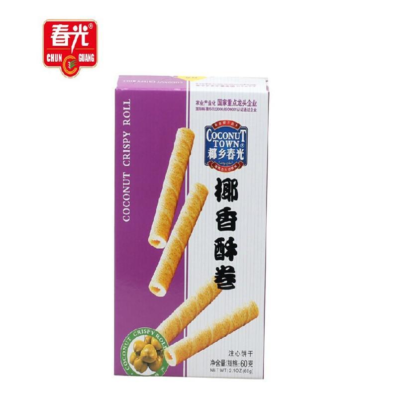 海南特产 春光椰香酥卷60g