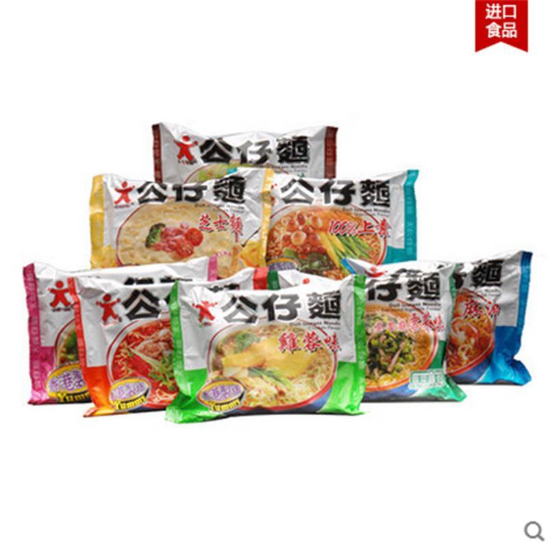 香港原装进口公仔面鲜味云吞味100G