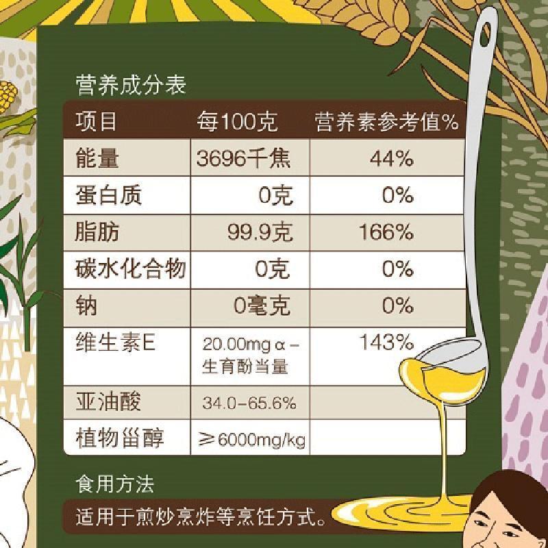 中粮我买网 中粮初萃 非转基因玉米胚芽油5L