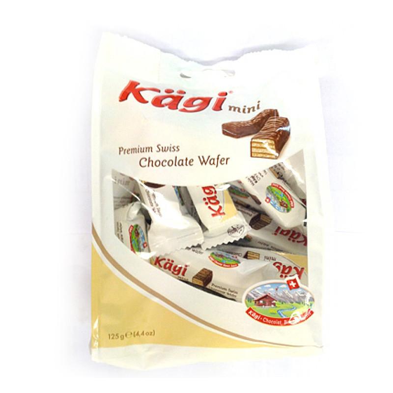 卡奇Kagi 迷你牛奶巧克力威化饼干 125g/袋