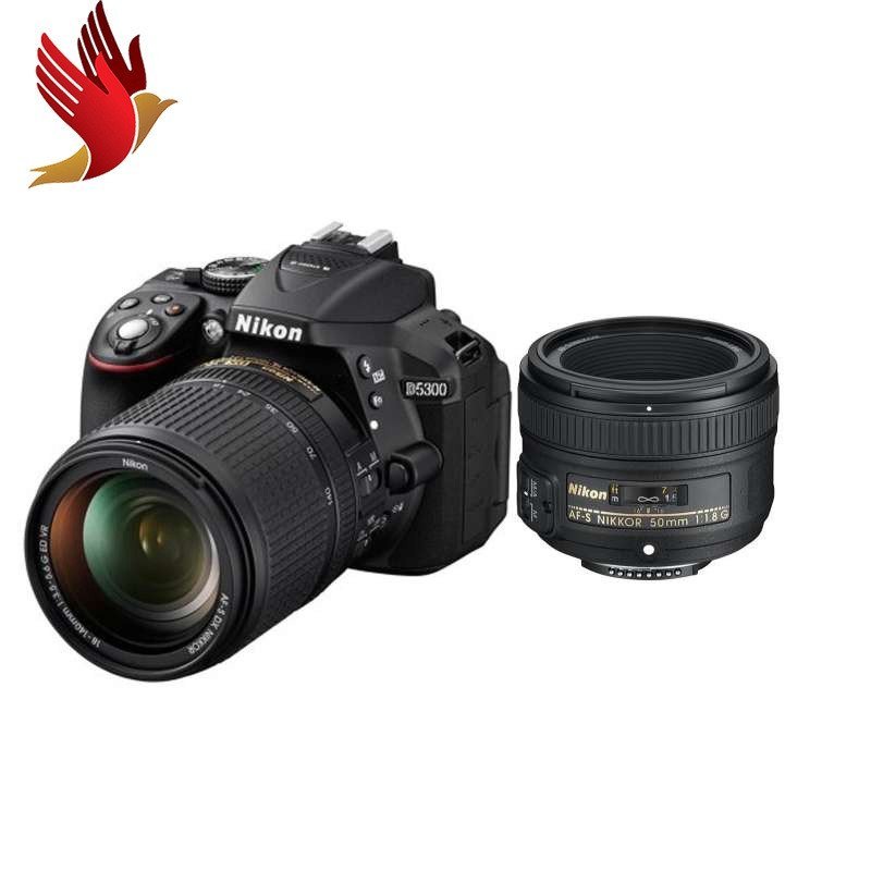 尼康/Nikon入门级 数码单反相机 D5300（18-140 +50/1.8G ）双镜头套装 2410万像素