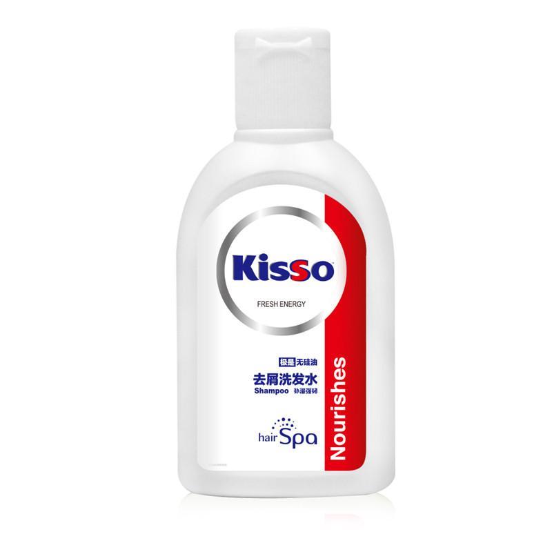[苏宁易购超市]kisso极是男士无硅油去屑洗发水保湿黑亮600ml+旅行套装威露士出品
