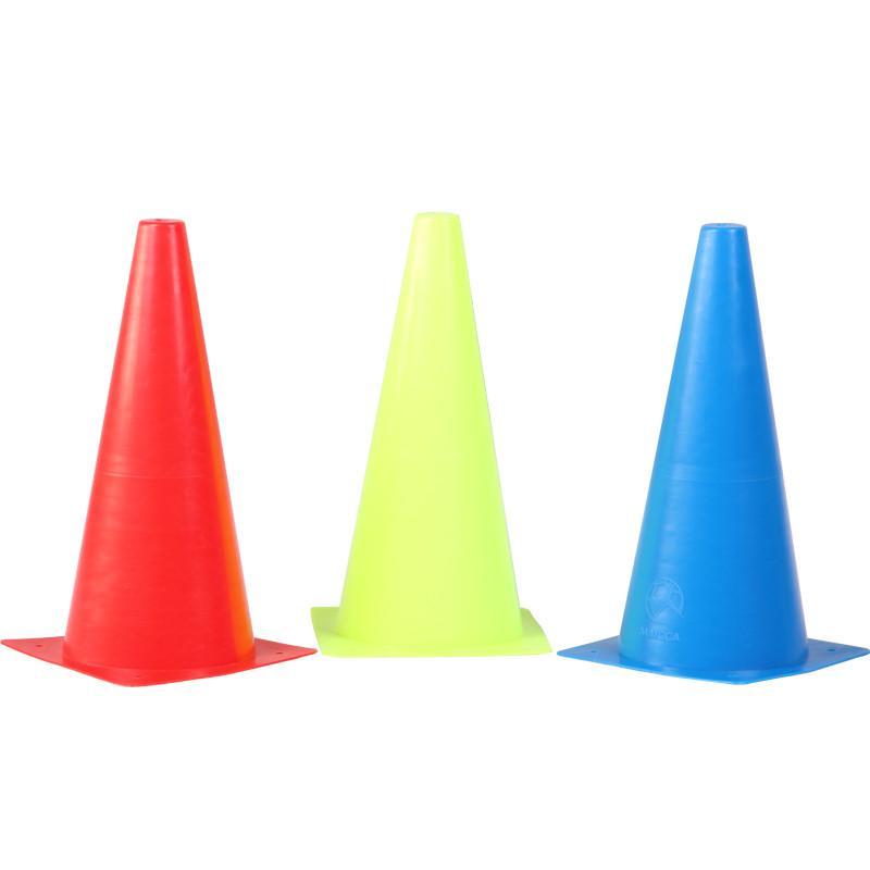 骐骏足球标志桶标志锥标志筒路标路障训练锥障碍物足球装备器材绿色32