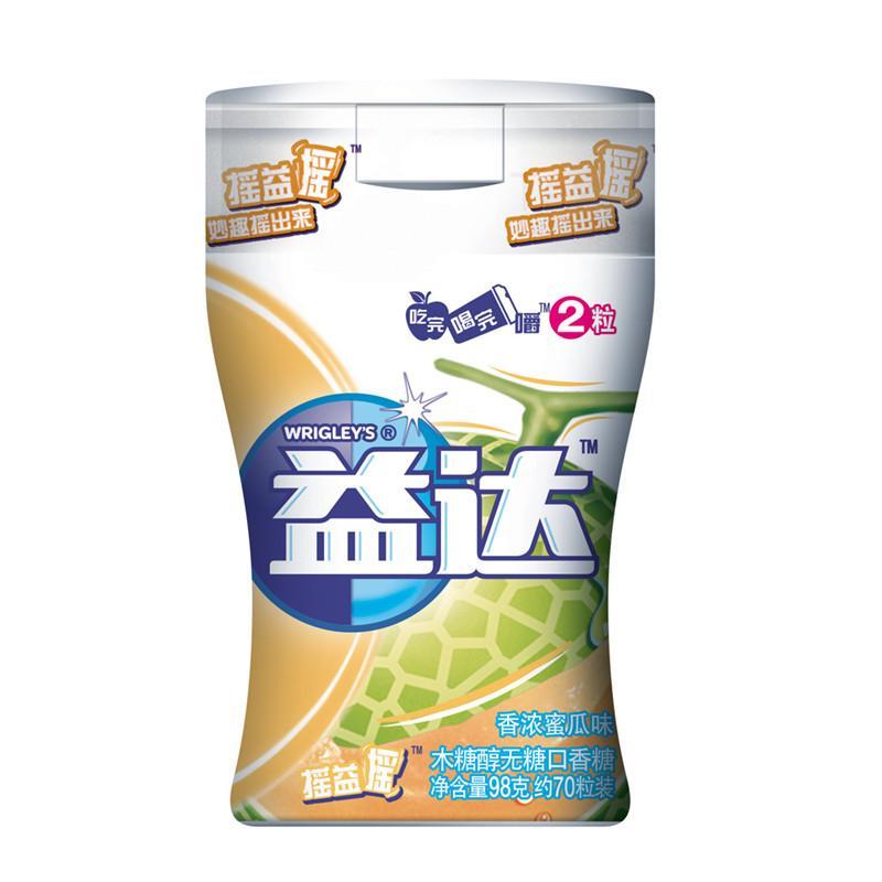益达木糖醇口香糖香浓蜜瓜味 98g/瓶