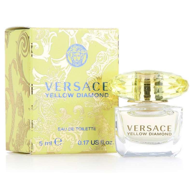 VERSACE 范思哲 粉钻 晶钻香水恋水晶+黄钻 金钻女士香水套装组合Q版5ml迷你小样