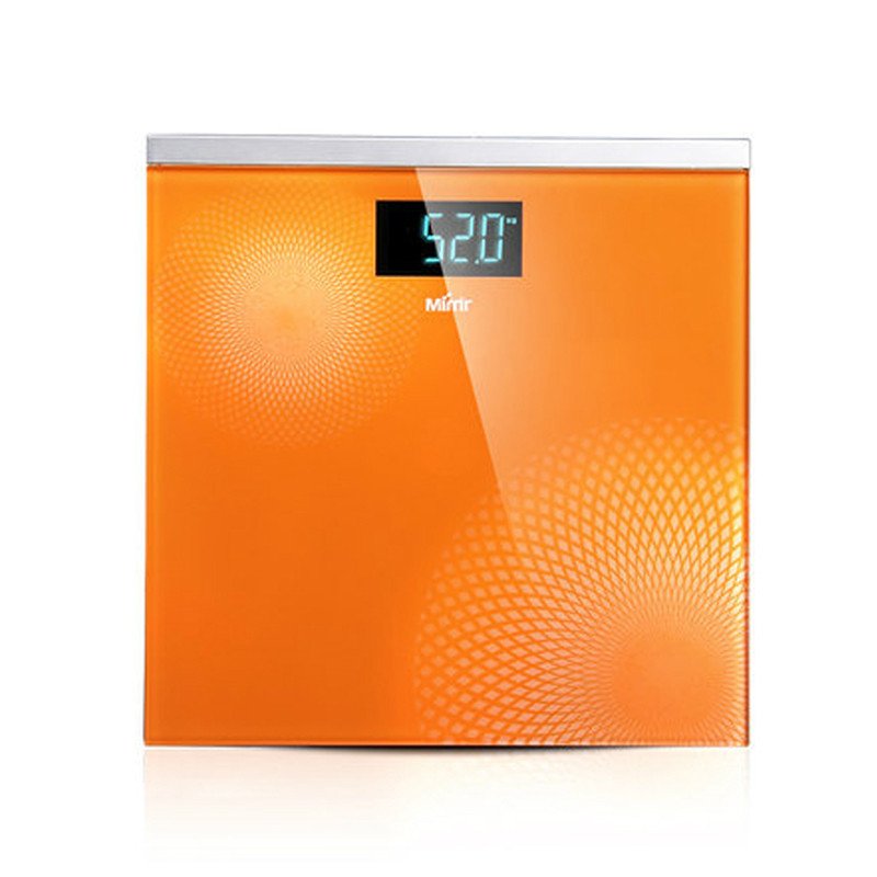 美妙(Mimir)健康秤 MD-03 电子称 橙色超薄设计 可夜视 LED显示屏 重力感应自动开关 人体秤高清大图