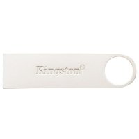 金士顿(Kingston)DTSE9G2 32GB USB3.0 亮薄磨砂金属U盘(亮银)